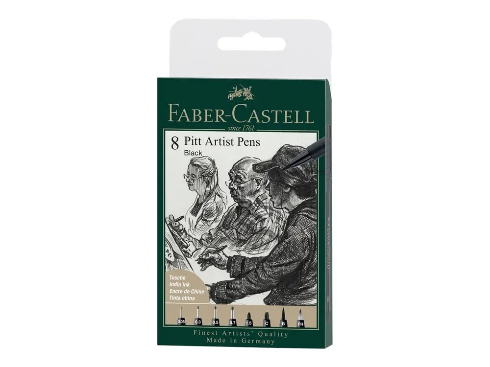FABER-CASTELL PITT Artist Pen - Set Tuschestift, Fineliner und Marker