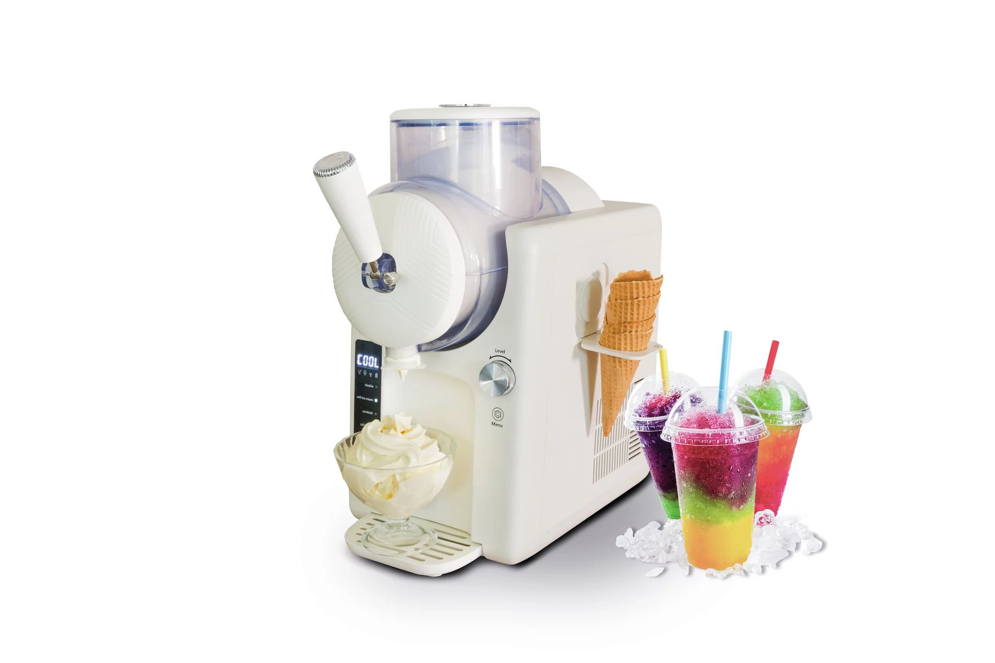 Unold 48950 2in1-Slush und Softeismaschine Sofie