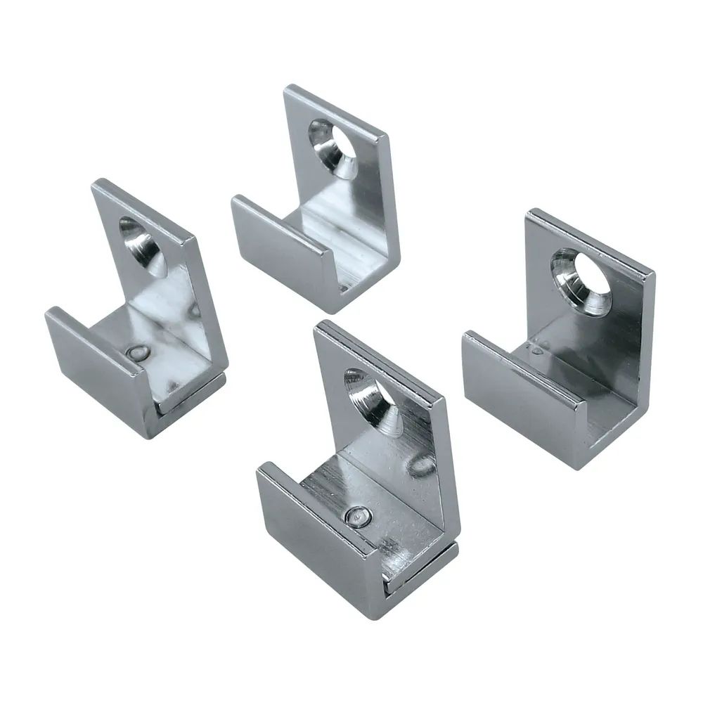 FONSEGRIVE Spiegelhalter, Glasstärke 4 - 6 mm, Breite 16 mm, verchromt poliert