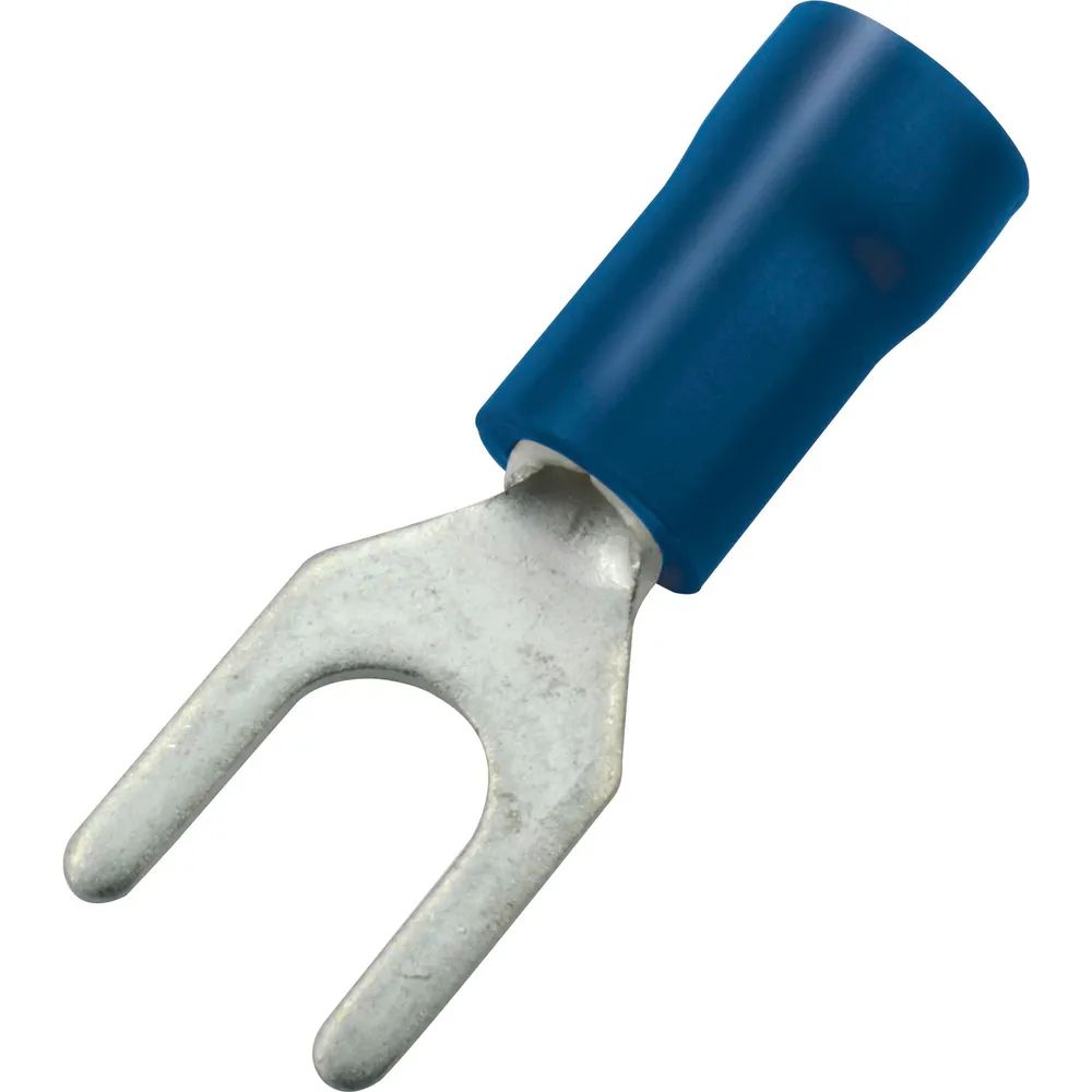 Edler Systems Kabeltechnik GmbH Gabelkabelschuh M5 Querschnitt 1 - 2,5 mm² isoliert blau