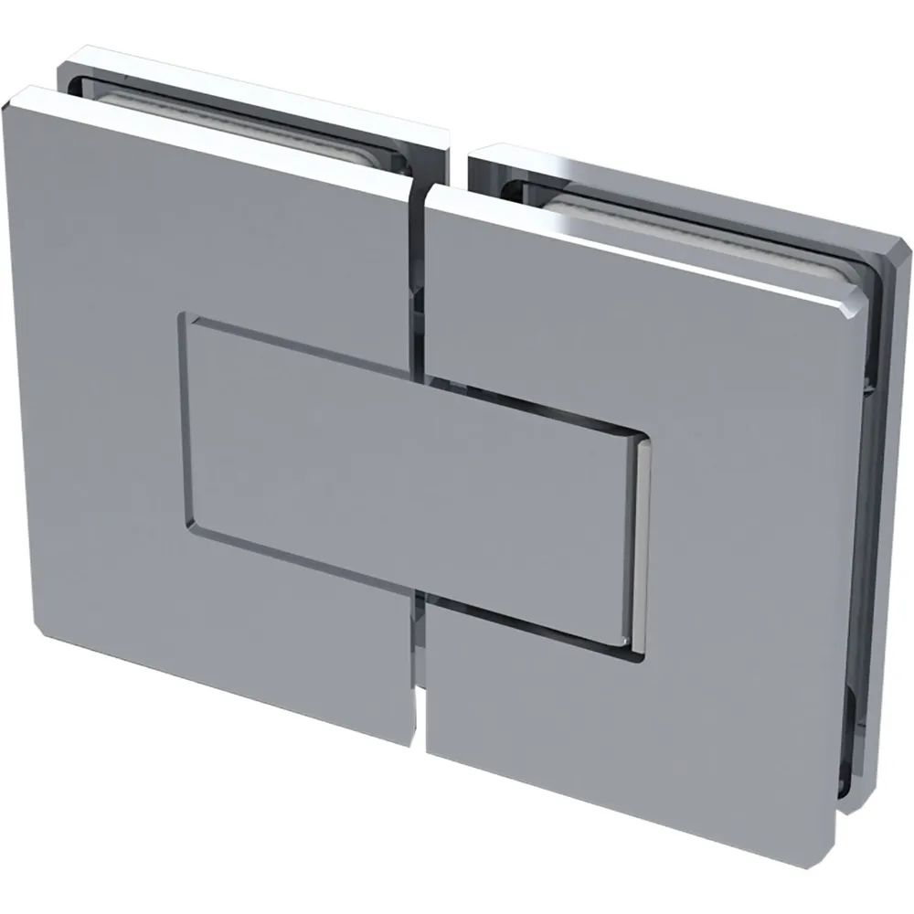 Colcom Duschtürband 8505N Polymer 180° Glas-Glas mit 90° Feststellung,Messing verchromt