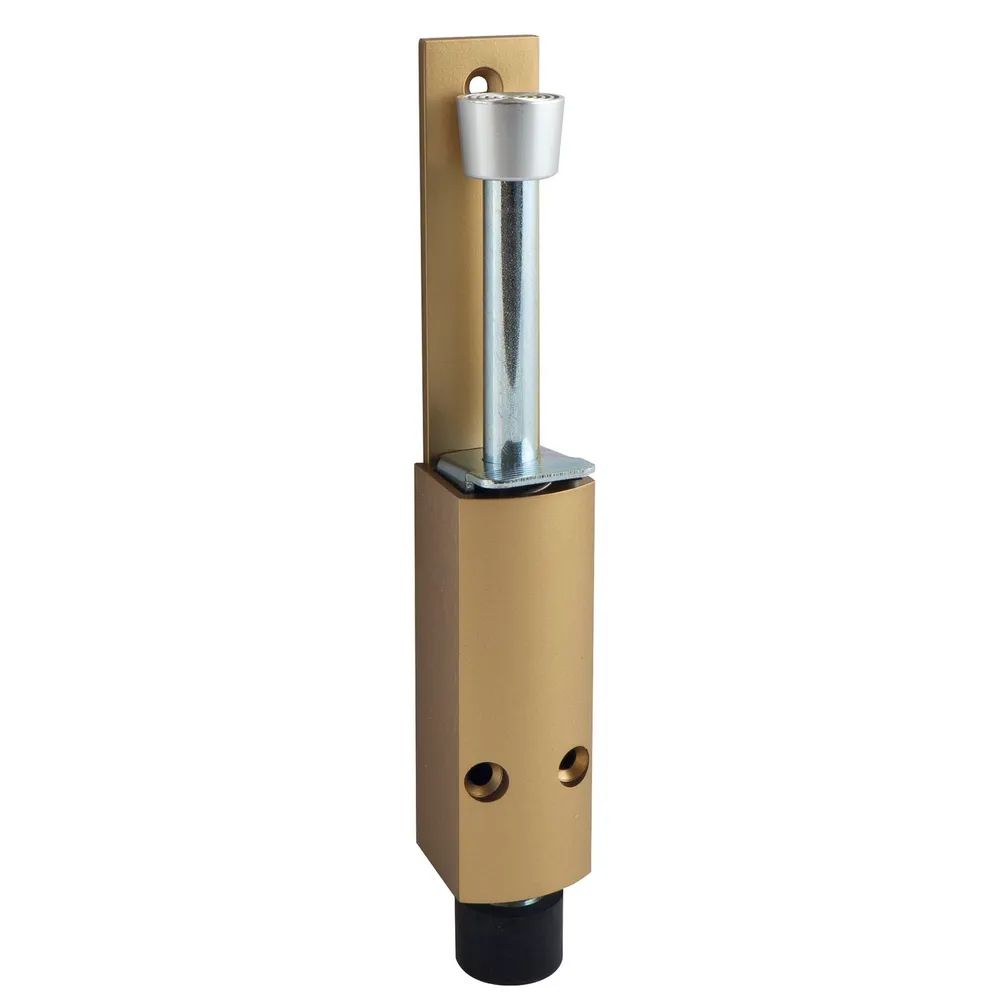 KWS Türfeststeller 1222 Hub 60 mm, 35 x 225 mm, Aluminium goldfärbig lackiert