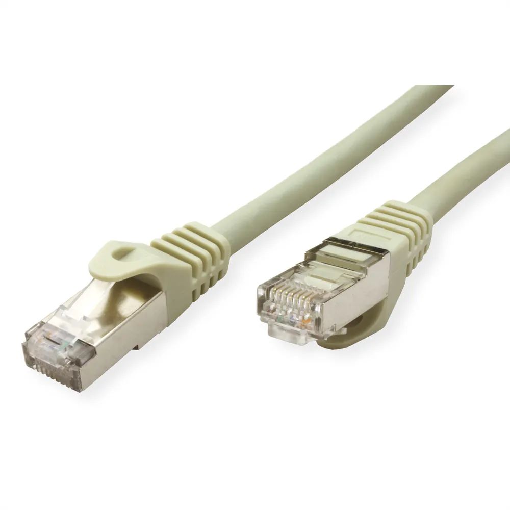 VALUE Patchkabel Cat.6A (Class EA) S/FTP (PiMF), Massivdraht, LSOH, grau, 90 m