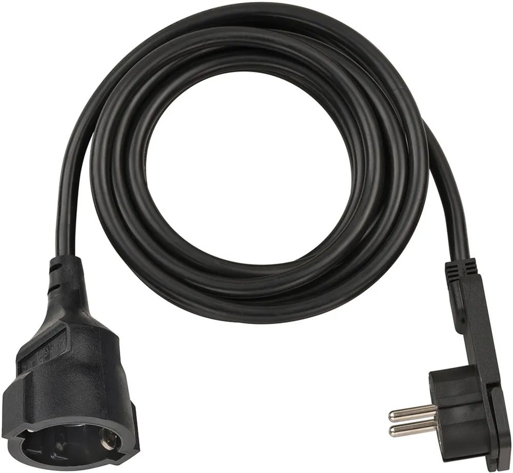 Brennenstuhl Verl.-Kabel 3m H05VV-F3G1,5 sw.