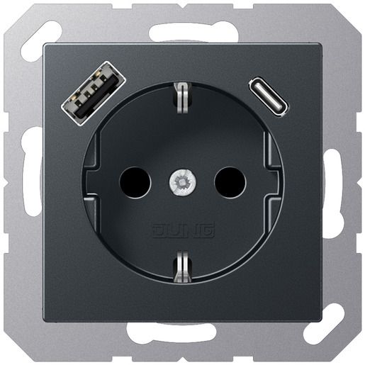 Jung SCHUKO-STECKDOSE M.USB TYP AC / JUNG A1520-15CAANM