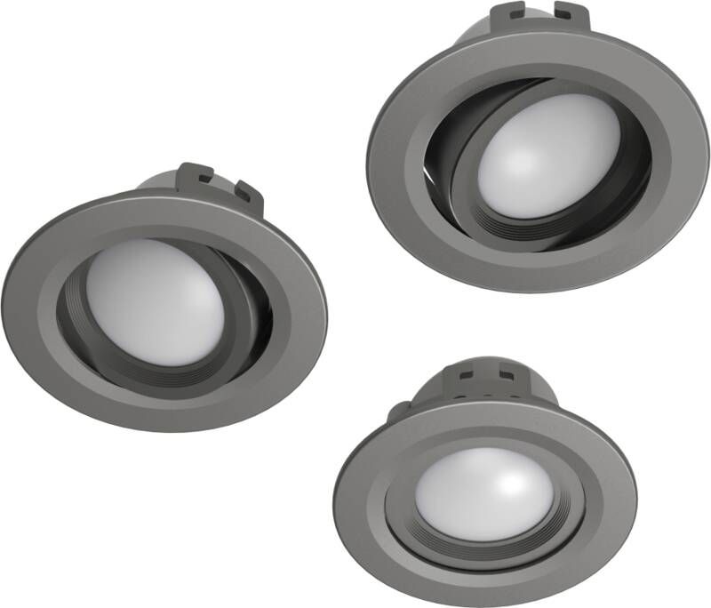 Hama 176609 WLAN LED-Einbauspot, 5W, ohne Hub, 3er