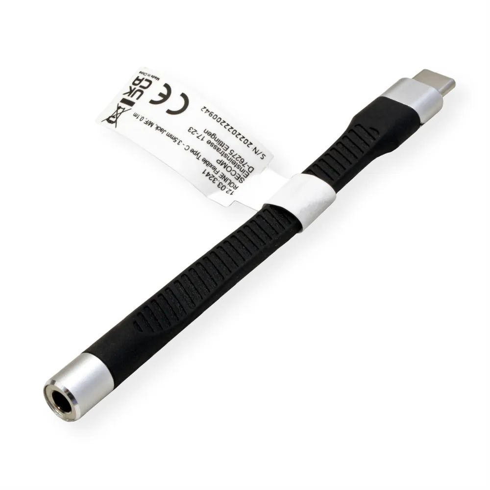 ROLINE Adapter USB Typ C - 3,5mm Audio, ST/BU, 0,1 m
