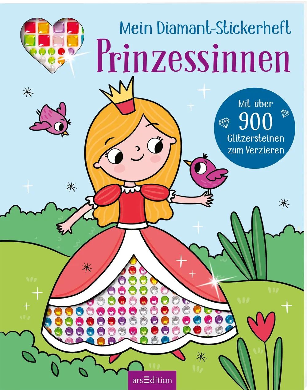 Ars Edition GmbH Diamant-Sticker: Prinzessin