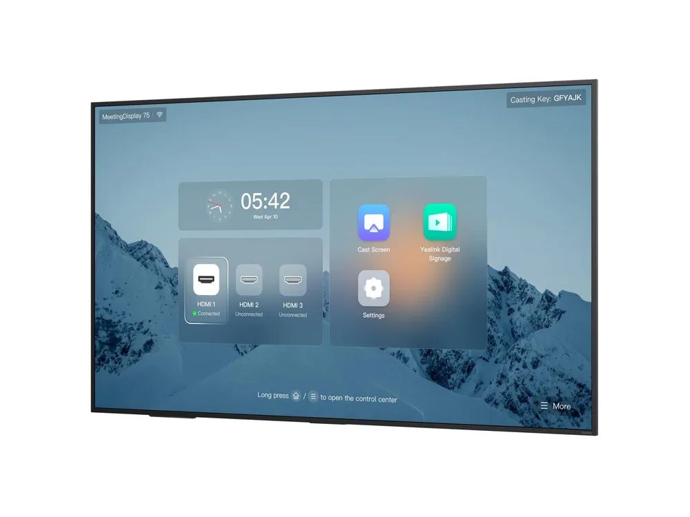 Yealink MeetingBoard 75 - 190 cm (75") Diagonalklasse LCD-Display mit LED-Hintergrundbeleuchtung - interaktiv - 4K UHD (2160p)