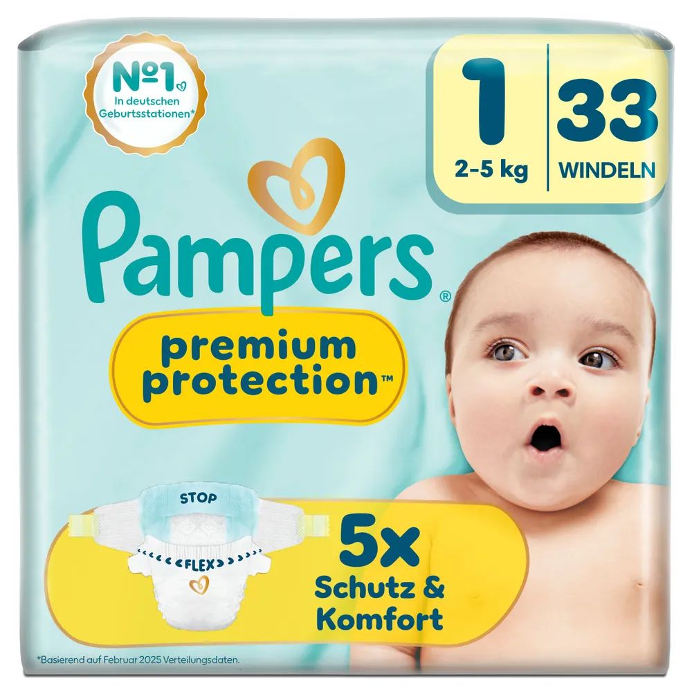 Pampers Premium Protection New Baby Gr.1 Newborn 2-5kg 