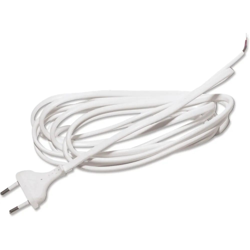Elektra GmbH ische Gerät mbH Anschlussleitung mit Euro-Flachstecker, L 3000 mm, eine Seite mit Aderendhülsen,