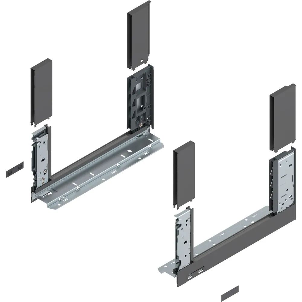 BLUM LEGRABOX free, Zarge Höhe C, NL 350, Oriongrau-matt
