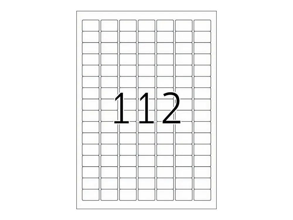 HERMA Special - Papier - matt - extra stark selbstklebend - weiß - 25.4 x 16.9 mm 2800 Etikett(en) (25 Bogen x 112)