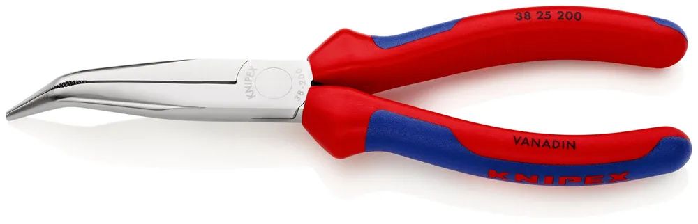 KNIPEX Mechanikerzange mit Mehrkomponenten-Hüllen verchromt 200 mm