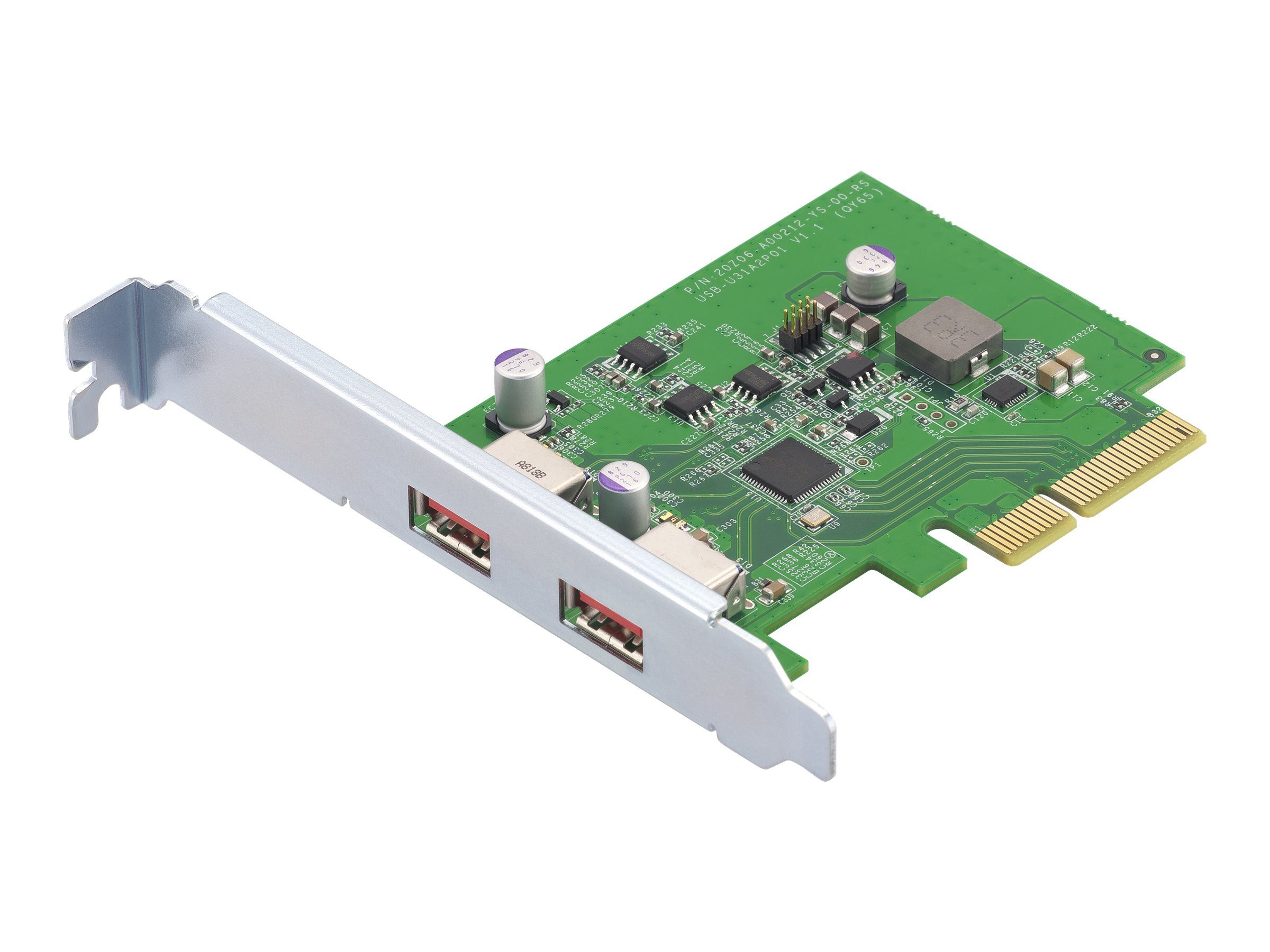 QNAP QXP-10G2U3A - USB-Adapter - PCIe 2.0 x2 Low-Profile
