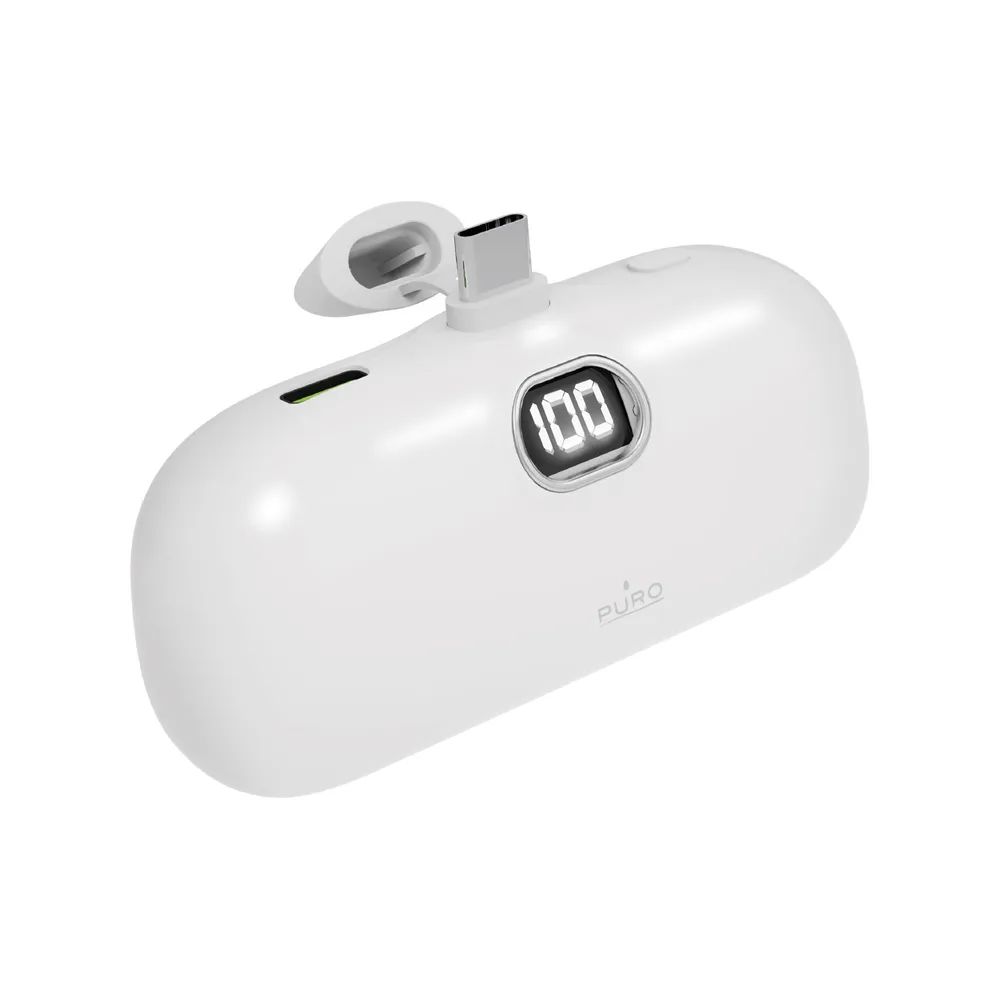 PURO Powerbank 10W, 5.000 mAh, 1x USB-C, Standfunktion