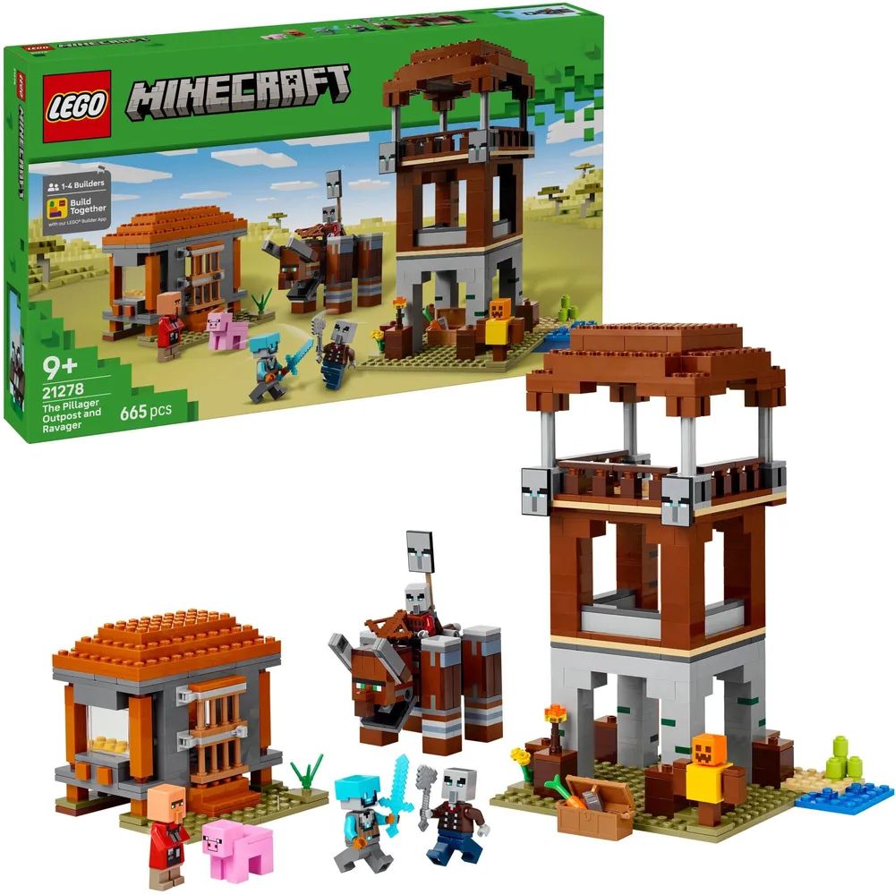 LEGO 21278 Minecraft Ein Verwüster am Plünderer-Aussenposten