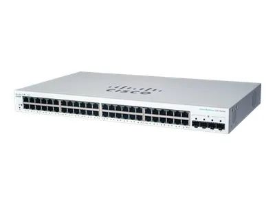 Cisco Business 220 Series CBS220-48T-4G - Switch - Smart - 48 x 10/100/1000 + 4 x Gigabit SFP (Uplink)