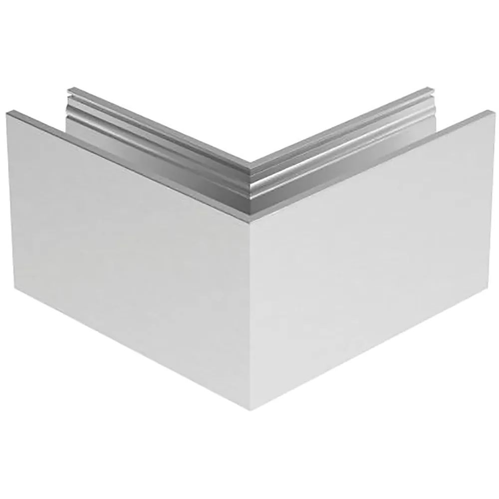 ECONOMY Innenecke für Bodenprofile 0004 PRO FLEX, Aluminium silber eloxiert
