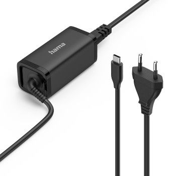 Hama Universal-USB-C-Notebook-Netzteil, GaN, Power Delivery (PD), 5-20V/45W