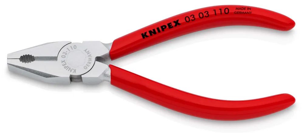 KNIPEX Mini-Kombizange mit Kunststoff überzogen verchromt 110 mm