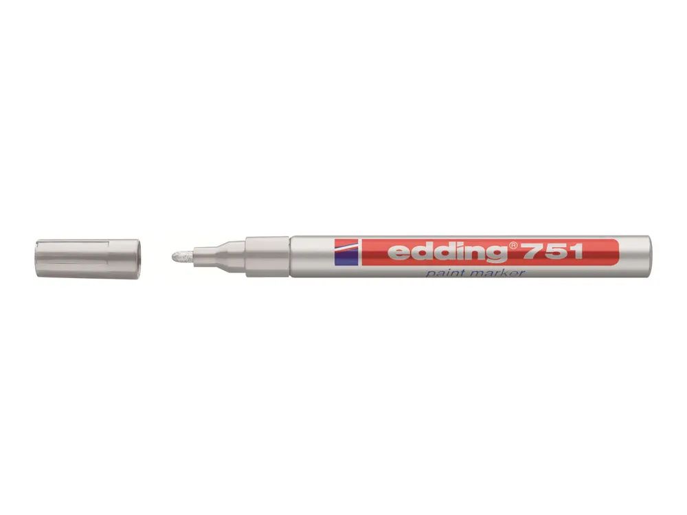 EDDING 751 paint - Marker - permanent - Weiß - Wasserbasierte Pigmenttinte - 1-2 mm (Packung mit 2)