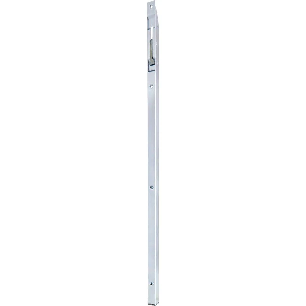 Strenger Türkantriegel U-Gehäuse mit Klapphebel. 800 x 18 x 17 mm, Hub 16,verzinkt silber