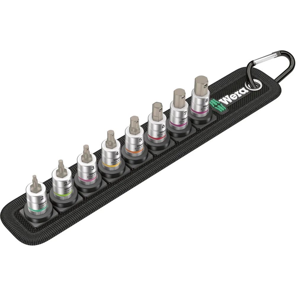 WERA Zyklop Bitnuss-Satz 1/4 Belt A 2 HF 8-teilig
