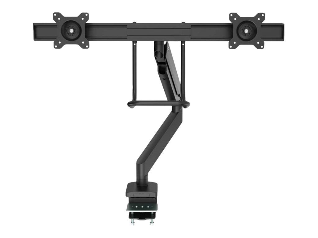 Fellowes Eppa - Befestigungskit (Spannbefestigung für Tisch, Tischplattenbohrung, 2 Gasfedern, 2 Monitorarme, 2 VESA-Platten) - für 2 Monitore - Schwarz - Bildschirmgröße: bis zu 81,3 cm (bis zu 32 Zoll)