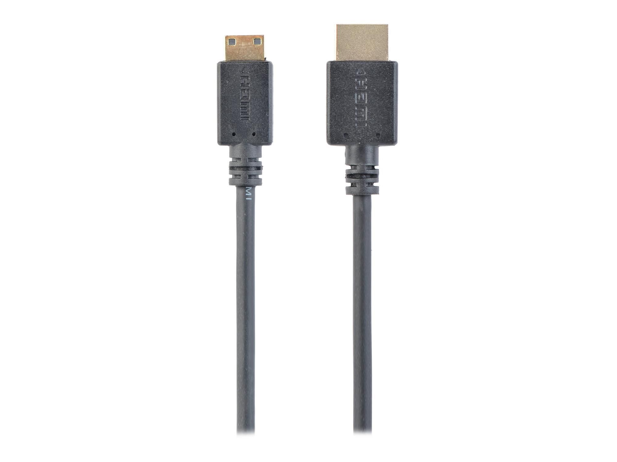 Gembird Cablexpert - HDMI-Kabel mit Ethernet - 19 pin mini HDMI Type C männlich zu HDMI männlich
