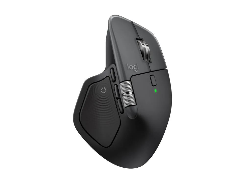 Logitech MX Master 4 for Mac - Maus - 8 Tasten - kabellos - Bluetooth, 2.4 GHz - kabelloser Empfänger (USB)