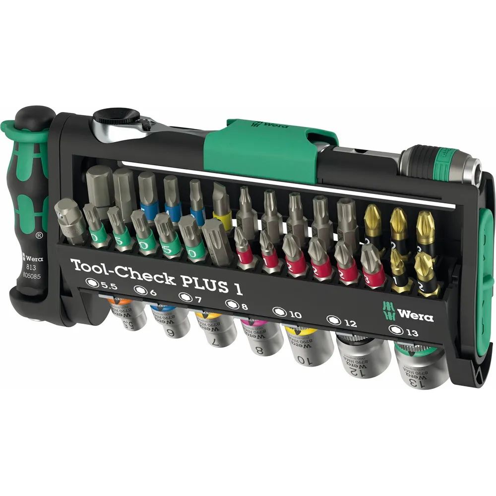 Wera 39 TLG.BITS,NÜSSE,MINI-RATSCHE / WERA TOOL-CHECK PLUS 1 05049055001