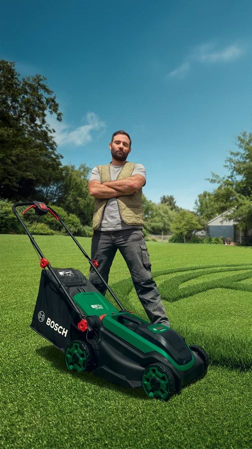 Bosch Rotak 18V2-38 Akku-Rasenmäher Kit