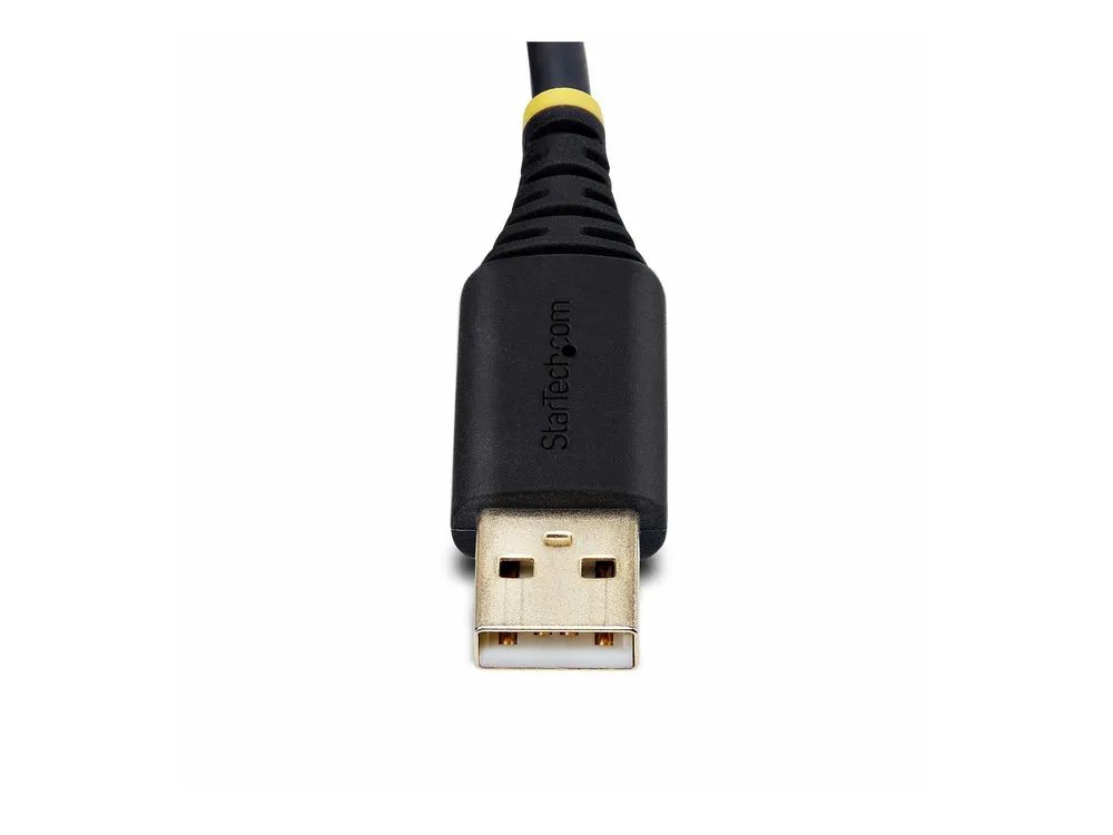 StarTech.com 6.6ft/2m USB to Null Modem Serial Adapter Cable, FTDI, RS232 - Kabel USB / seriell - USB (M)