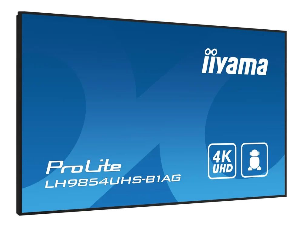 Iiyama LH9854UHS-B1AG - 249 cm (98") Diagonalklasse LH54 Series LCD-Display mit LED-Hintergrundbeleuchtung - interaktive Digital Signage - mit mit SoC Mediaplayer - 4K UHD (2160p)