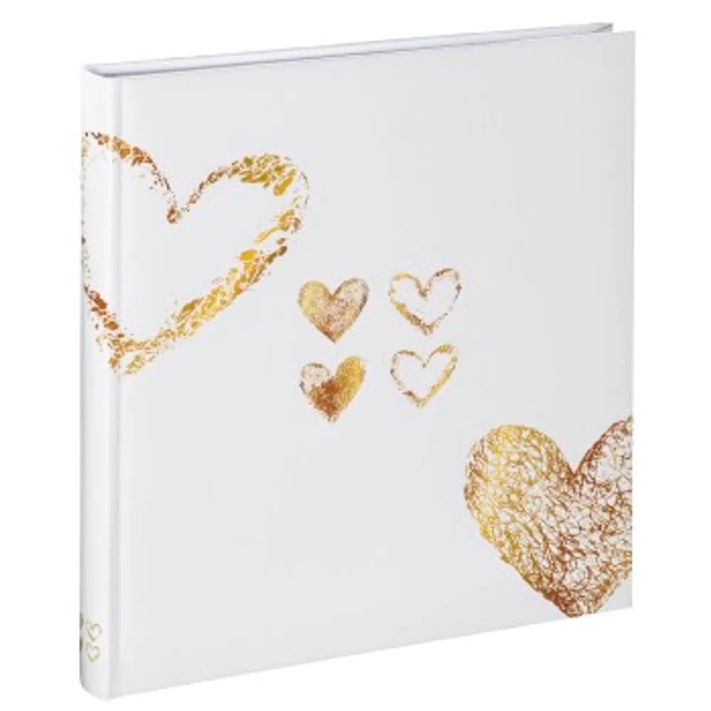 Hama Buch-Album "Lazise", 29x32 cm, 50 weiße Seiten, Gold