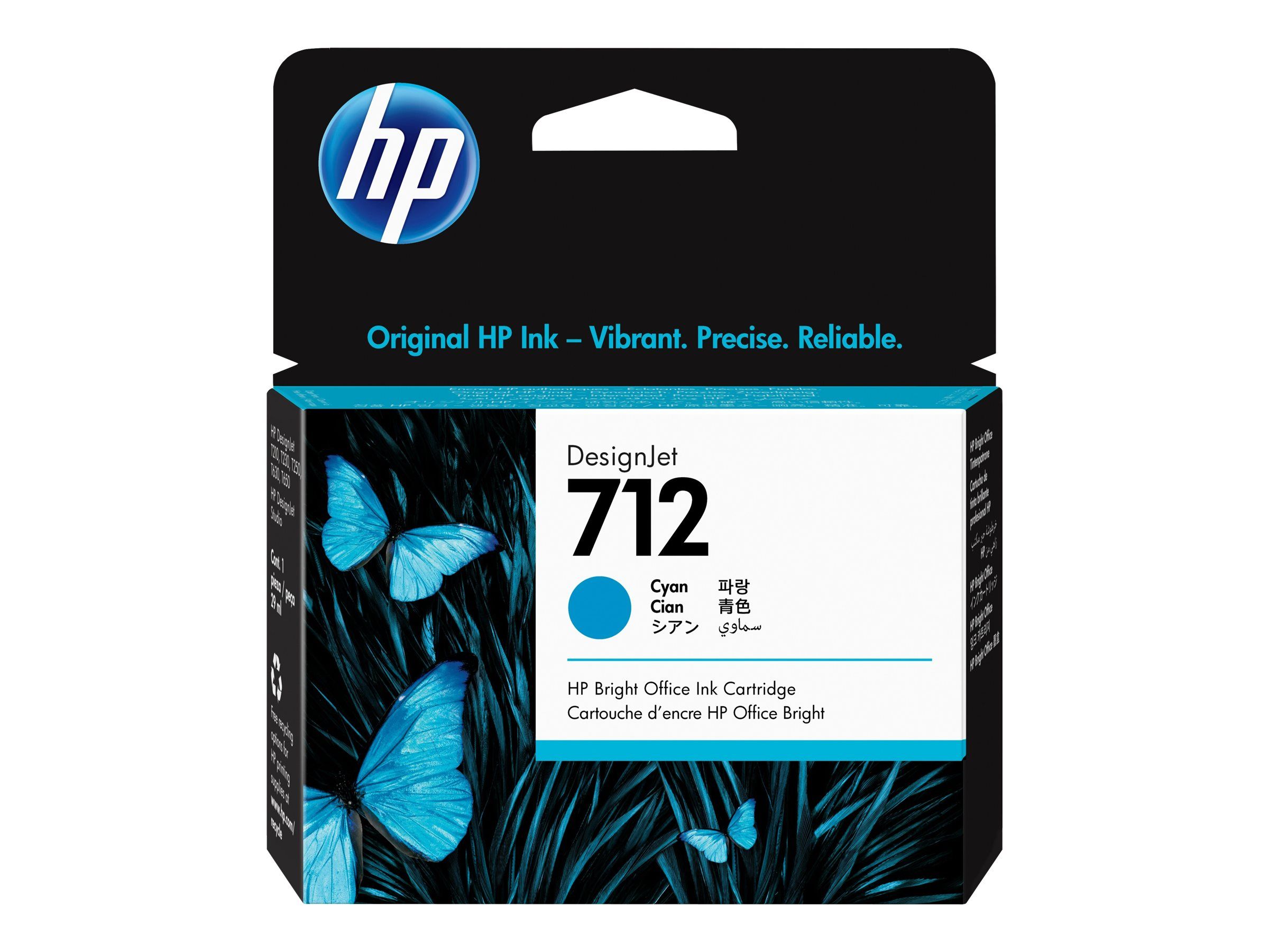 HP 712 - 29 ml - Cyan - original - DesignJet