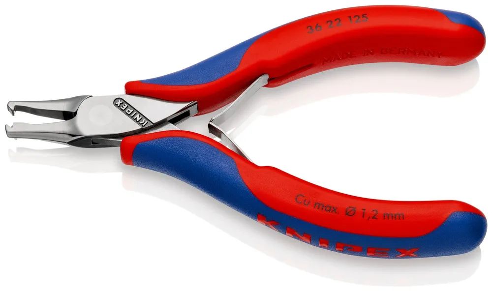 KNIPEX Elektronik-Bestückungszange mit Mehrkomponenten-Hüllen 125 mm
