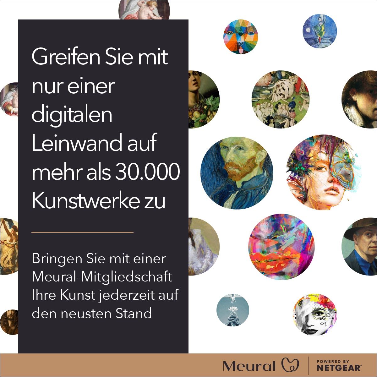 Netgear Meural Canvas II MC327 - Digitaler Bilderrahmen - 2 GB RAM - 8 GB - 68.6 cm (27")