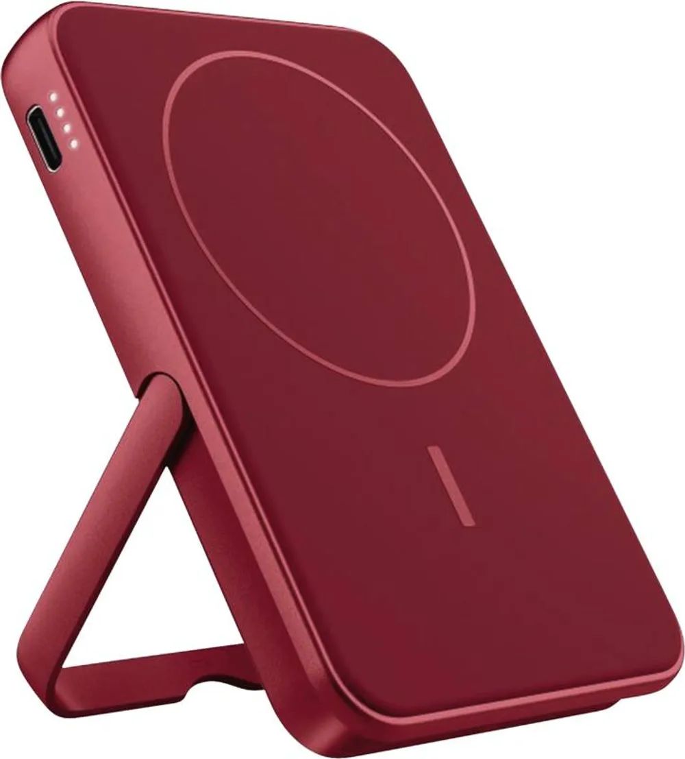 Fresh 'n Rebel Magnet Wireless Powerbank 5000mAh Berry Red