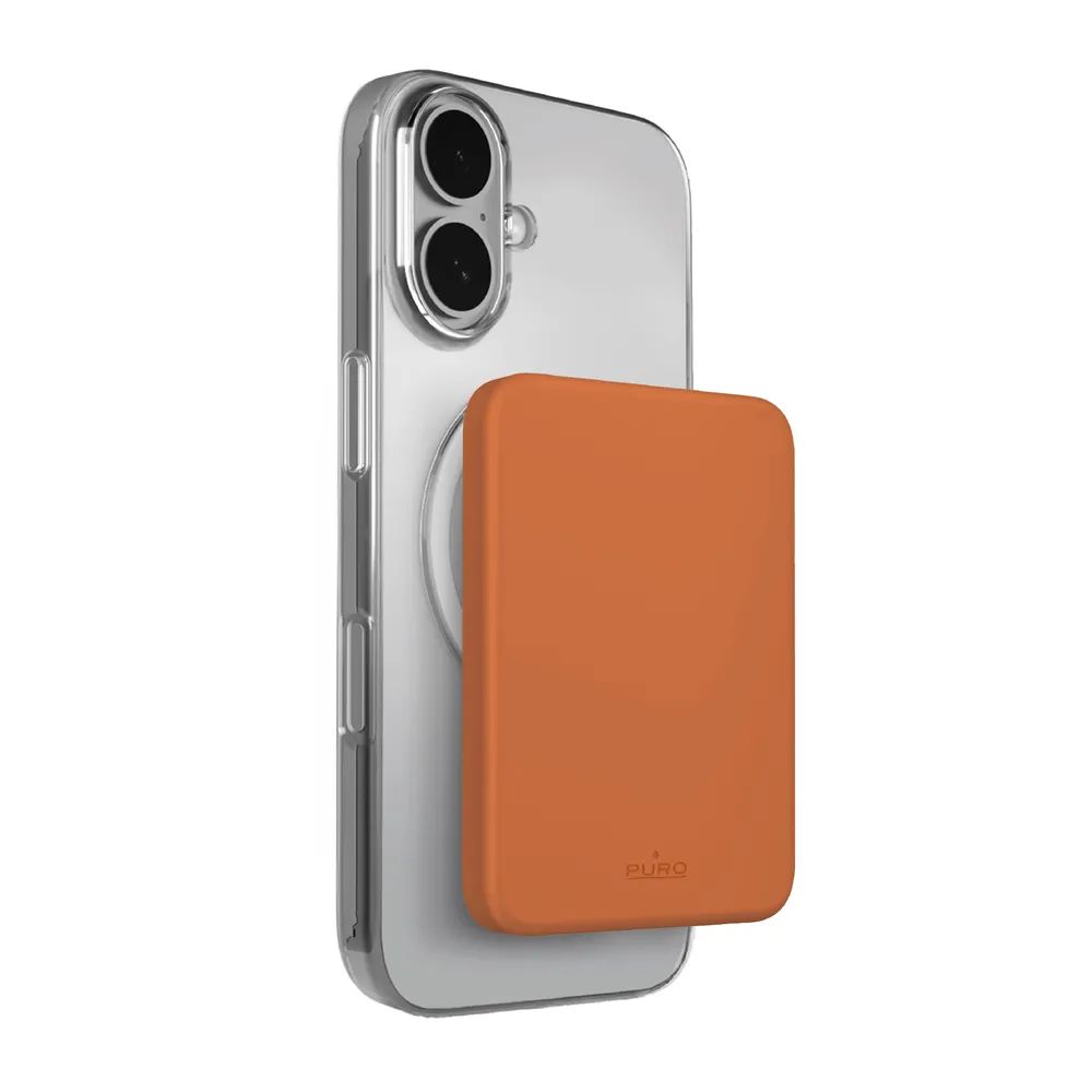 PURO Induktions Powerbank 15W, 4.200 mAh, MagSafe orange