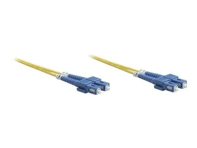 Intellinet Fiber Optic Patch Cable, OS2, SC/SC, 1m, Yellow, Duplex, Single-Mode, 9/125 µm, LSZH, Fibre, Lifetime Warranty, Polybag - Patch-Kabel - SC Single-Modus (M)