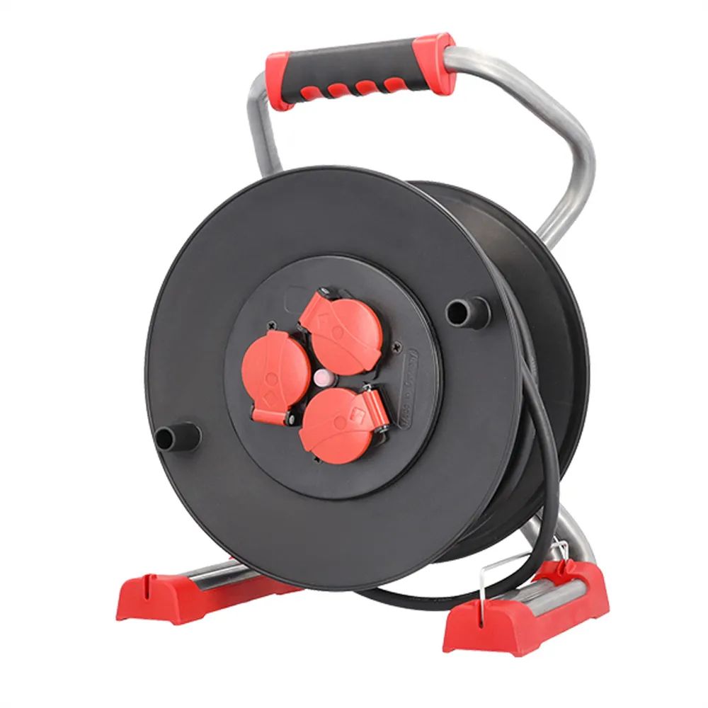BACHMANN Profi-Kabeltrommel 3xCEE7/3 H07RN-F 3G1,5mm² 25,0m CEE7/7