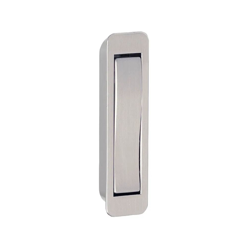 Sun Chain Trading Co., Ltd Furniture Hardware Klapphaken Votan zum Einlassen - 1 Haken, Höhe 80 mm, ZN Edelstahl Effekt