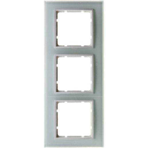 Berker RAHMEN 3-FACH POLARWEISS / BERKER 10136909 B7 GLAS 10136909