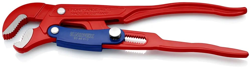 KNIPEX Rohrzange S-Maul mit Schnelleinstellung rot pulverbeschichtet 330 mm