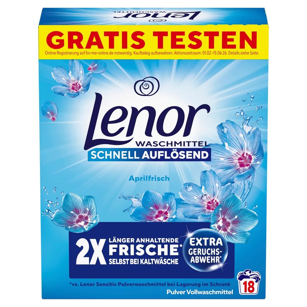 Lenor WM Pulver Aprilfrisch 0.9KG 