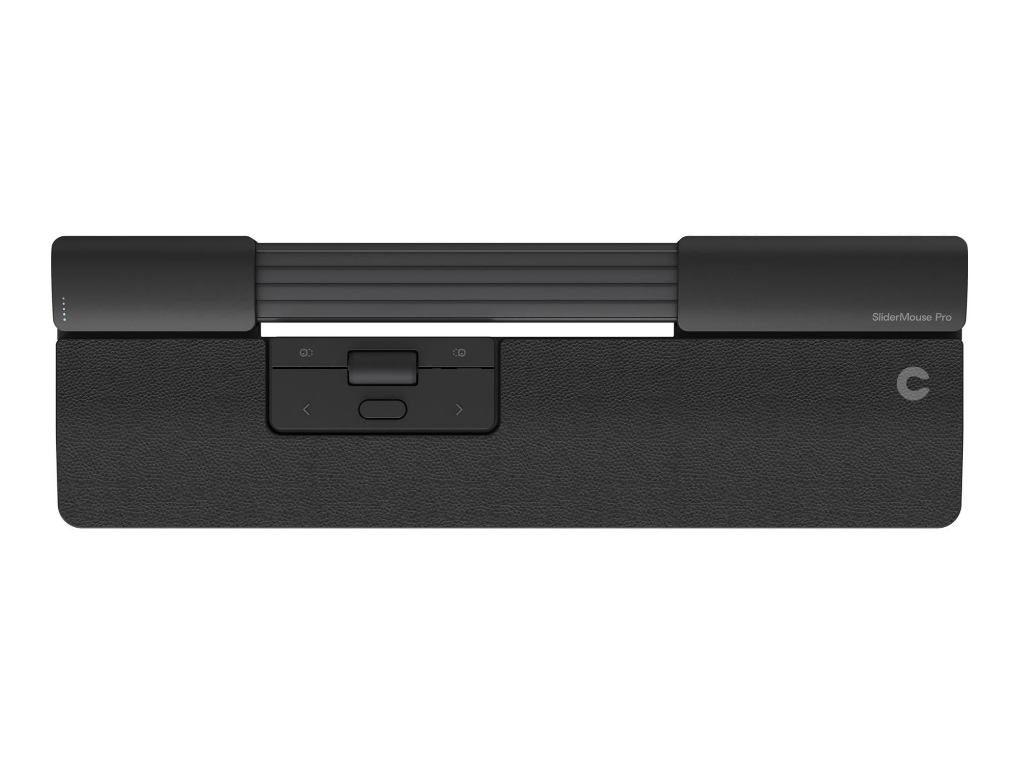 Contour SliderMouse Pro - Zentrale Maus - mit schmaler Armauflage und veganem Leder