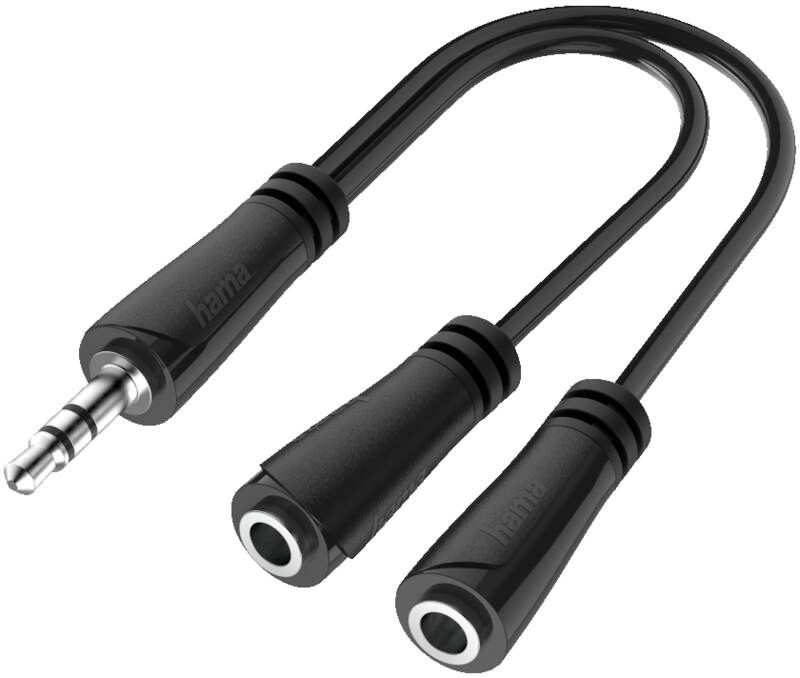 Hama 200349 3,5-mm-Klinke-Adapter, Splitter