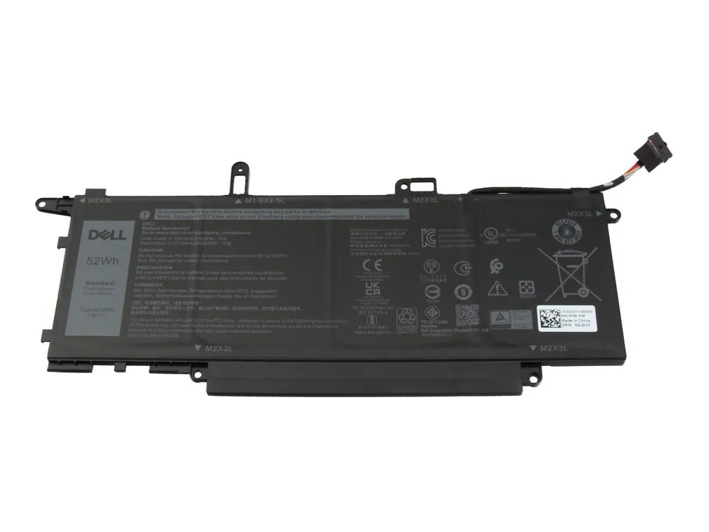 Dell 52Wh Lithium-Polymer notebook battery 4-cell design - Batterie - 6.840 mAh